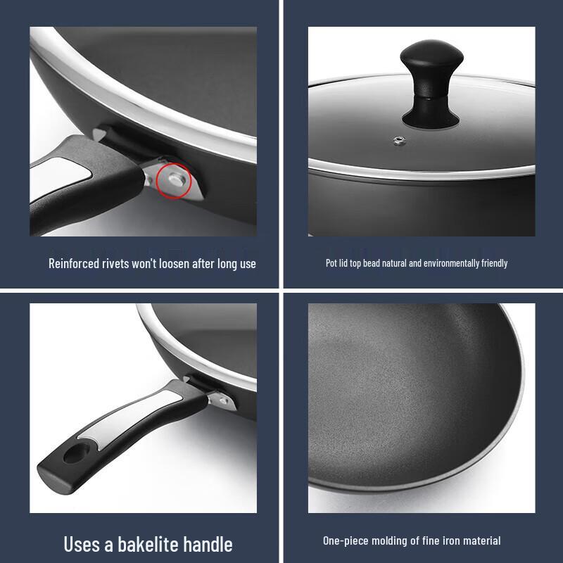 Kangbach Andrew 32cm Refined Iron Non-stick Wok