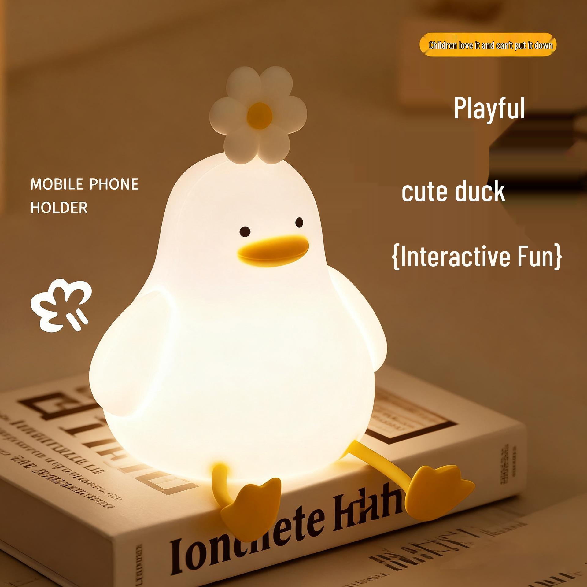 

Silicone Rabbit Bedside Night Light – Rechargeable Sleep Atmosphere Lamp Standard Package with USB Charging Cable