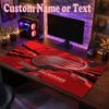 Detroit Red Wings Customized Name Text Mouse Pad, Large Desk Mouse Mat Personalized Home Office Present