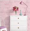 Pink Brick Peel and Stick Wallpaper Removable Vinyl Self Adhesive Wallpaper Waterproof Brick Stone Contact Paper for Home Decor