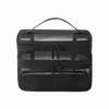 Double-Layer Nylon Mesh Travel Cosmetic Bag - Large Capacity, Transparent, Handheld Toiletry Organizer