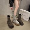 Retro trouser boots women's summer 2025 new popular breathable small toe sandals versatile niche short boots