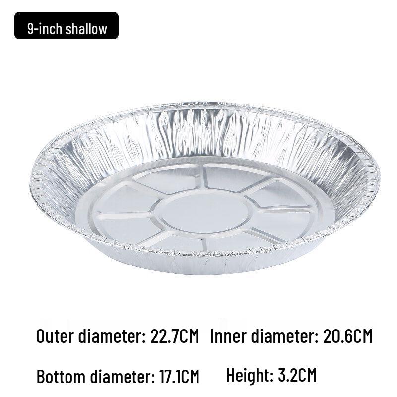 9-inch Disposable Round Air Fryer Foil Pans