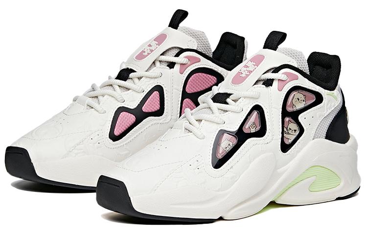 Women's Sneakers Anta Bastard Slip Resistant Slip Resistant Low top Chunky Sneakers Women's White Black Gray