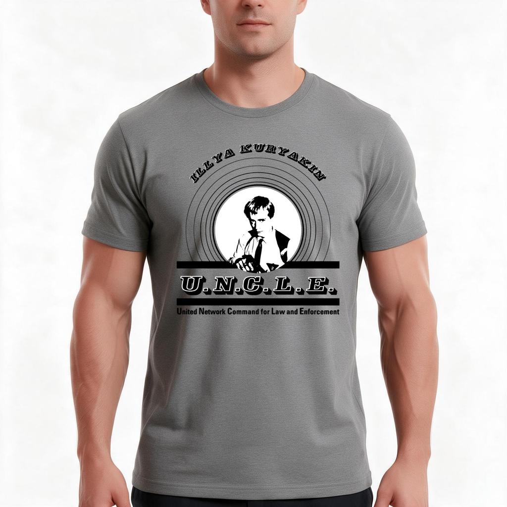 The Unisex From Uncle Illya Kuryakin Tshirt Summer Casual Cotton Tee Oversized Streetwear Tops Vintage Graphic Print