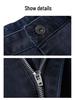 Spring & Autumn Men's High-Waist Casual Jeans - Middle-Aged & Elderly, Loose Straight-Leg, Dad Pants, Summer Thin Style