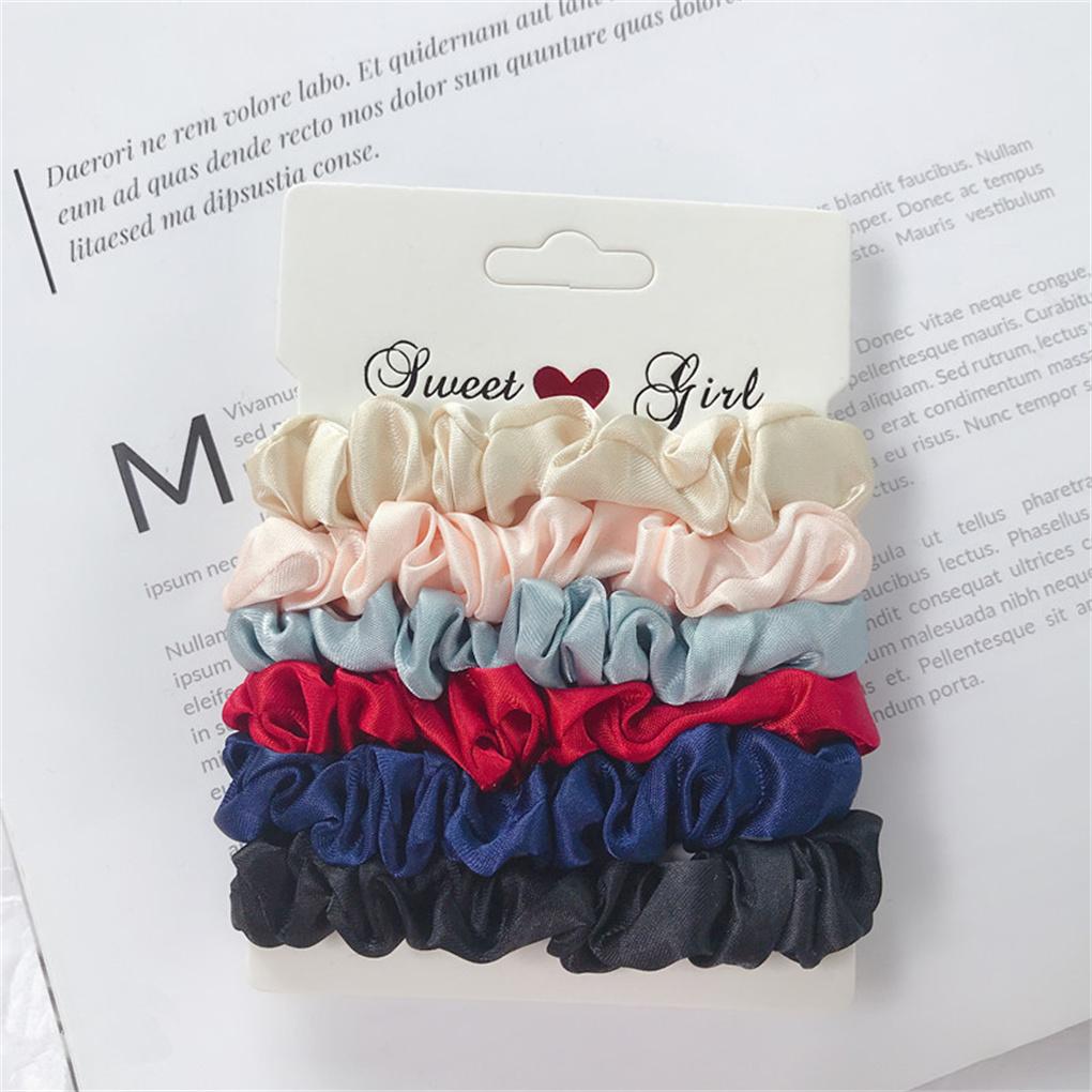 1 Set Hair Ties Supple Hair Accessories Woman Hairband Lovely Korea Style Hair Rings for Household Work Office Company Sports