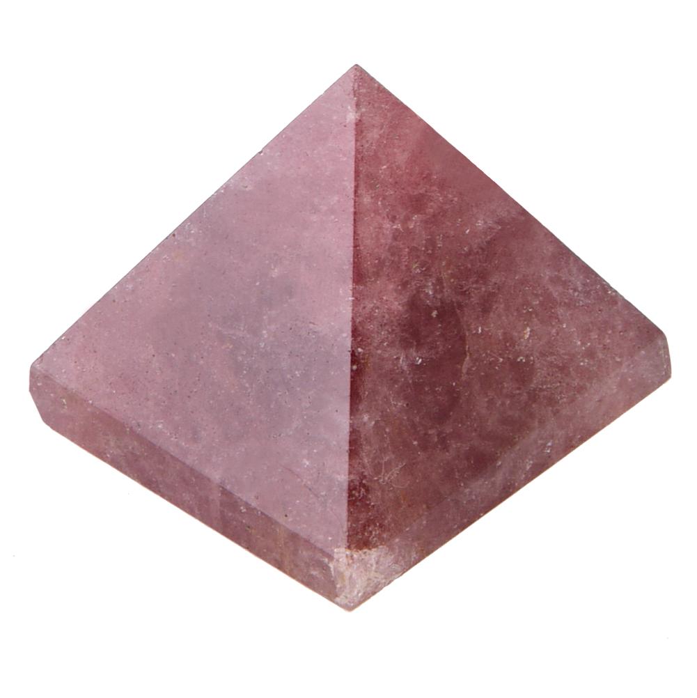 Pyramide de guérison énergétique en cristal de quartz 100 % naturel, décoration d'intérieur