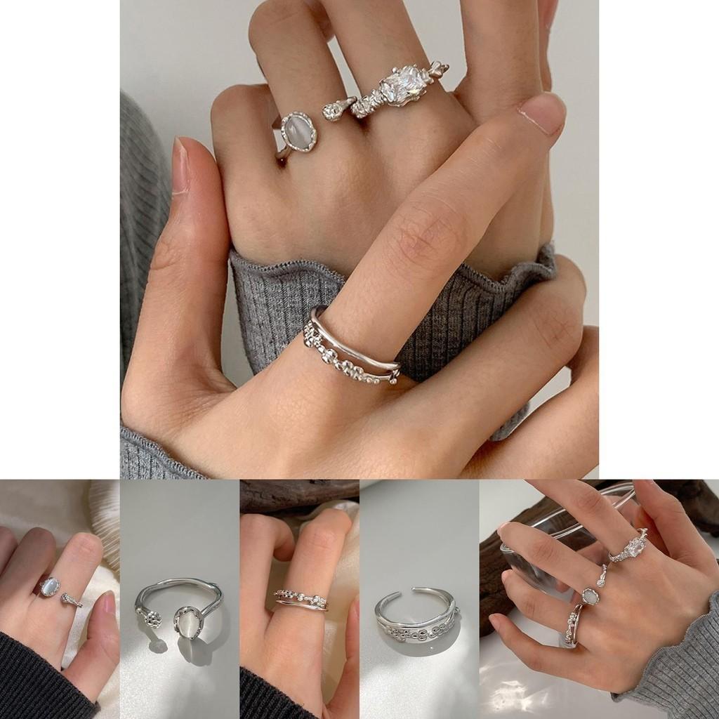Geometric Stylish Highend Design Zircon Ring For Women Perfect For Fall 2022