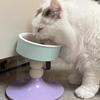 Elevated Cats Food Dish Adjusting Angled Ceramic Pet Bowl AntiSlip Design Food Feeders Bowl For Small Breeds Cats Indoor