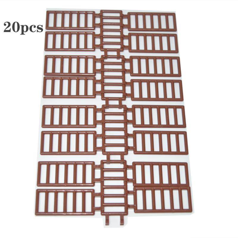 

Moc Building Blocks Bar 7x3 with Double Clips Ladder Staircase 6020 Creative Bricks Compatible DIY Enlighten Assembles Particles шоколадний