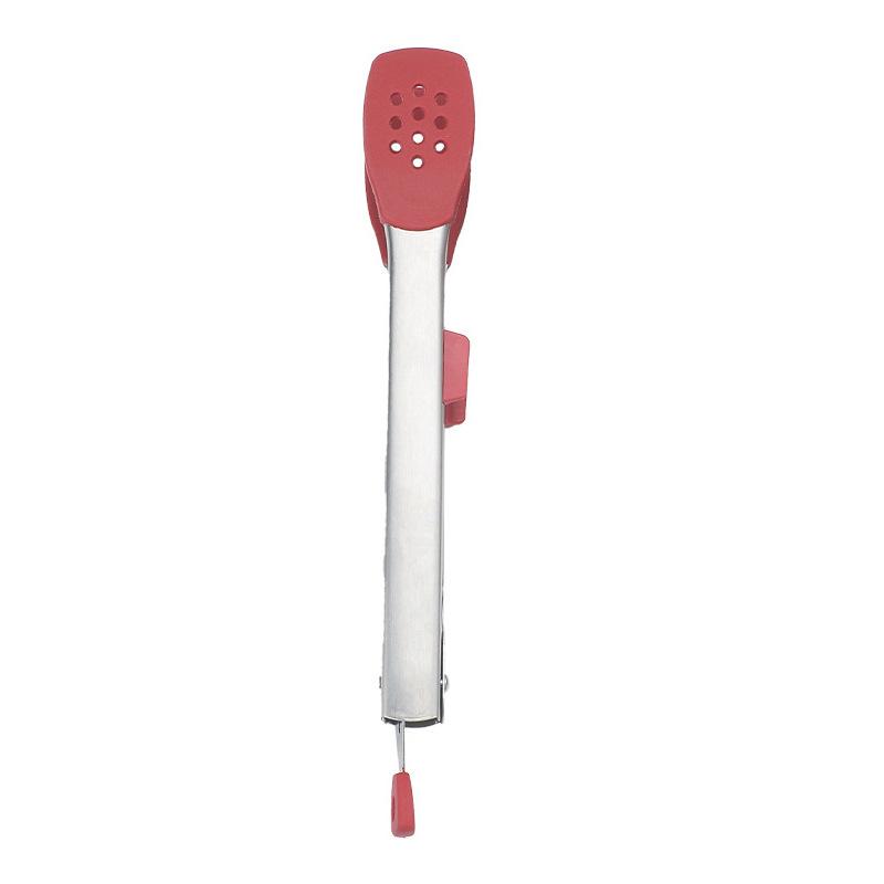 New Stainless Steel Silicone Kitchen Tongs BBQ Clip Salad Bread Cooking Food Serving Tongs Restaurant Food Folder Kitchen