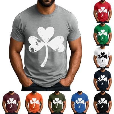 Men's  Popular T-shirt Printed Round Neck Short Sleeve T-shirt