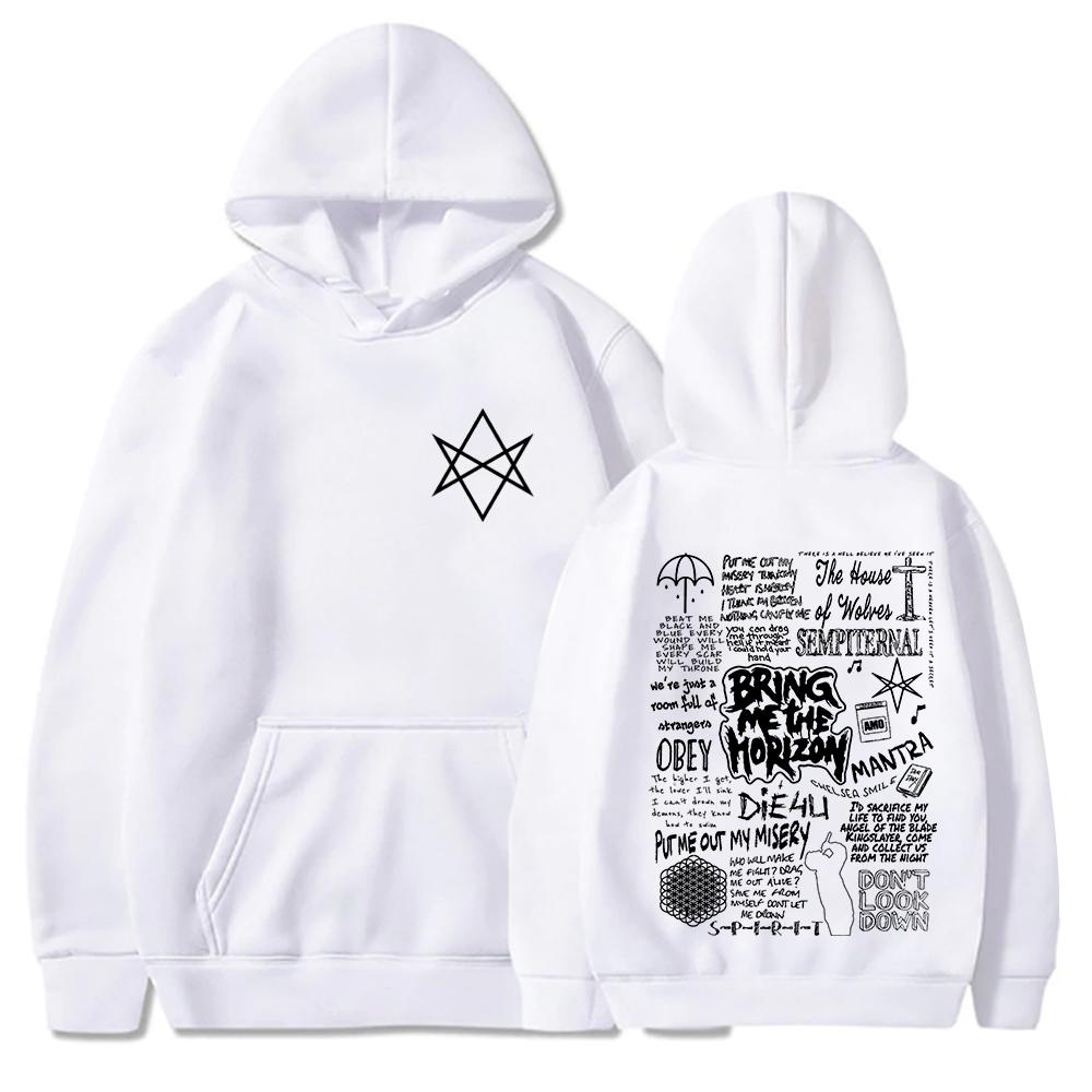 Bmth Rock Music Shirt Bring Me Horizon Hoodie Harajuku Pullover Tops Sweatshirt Fans Gift Tops