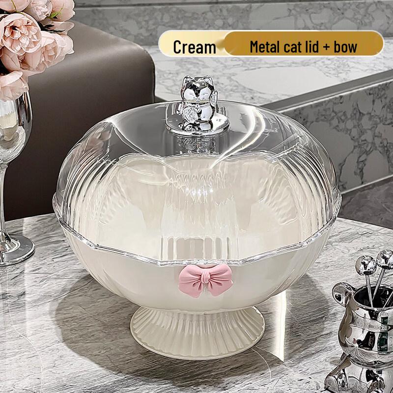 WUHE Dustproof Lidded Fruit Plate & Draining Basket