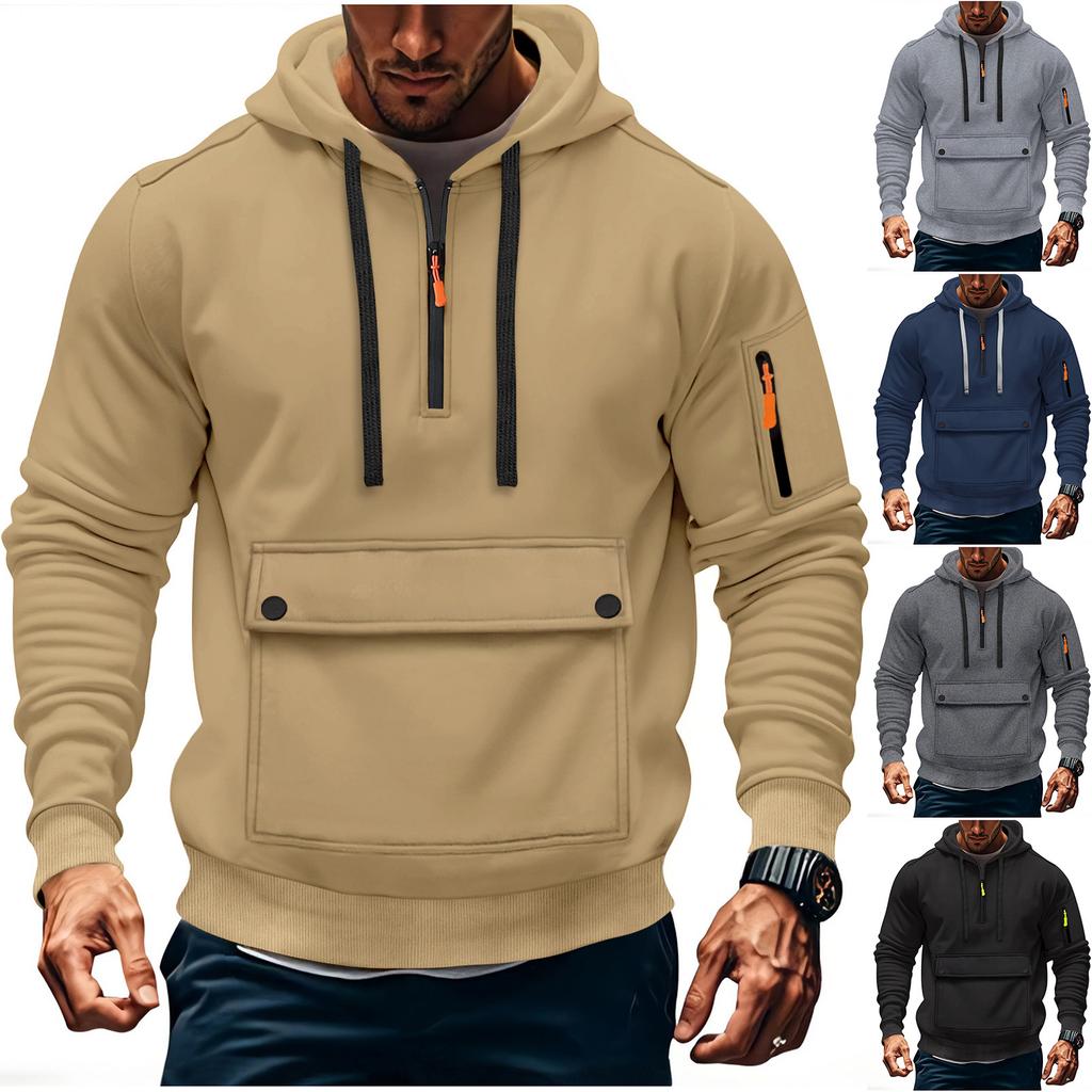 Sportträningsdräkt med luva Unisex löparkläder Långärmad tröja Luvtröja sweatshirt