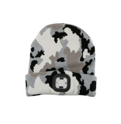 New Design Headband Listen Songs Talk Beanie Knitted Bone Conduction Headphones Wireless Music Head Light