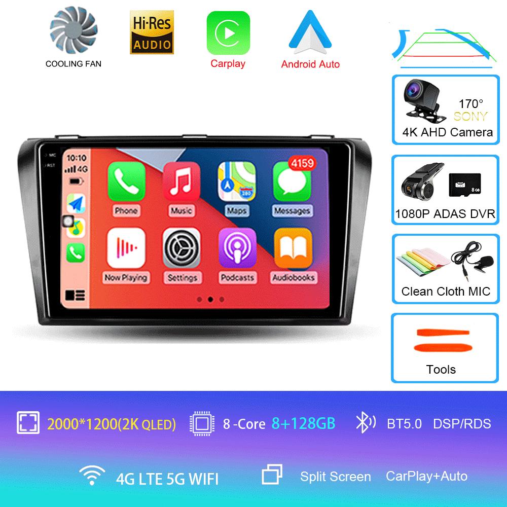 Android 14 Car Radio For Mazda 3 I For Mazda3 BK 2003 - 2009 Multimedia Video Player Navigation Stereo GPS No 2din 2 Din Dvd