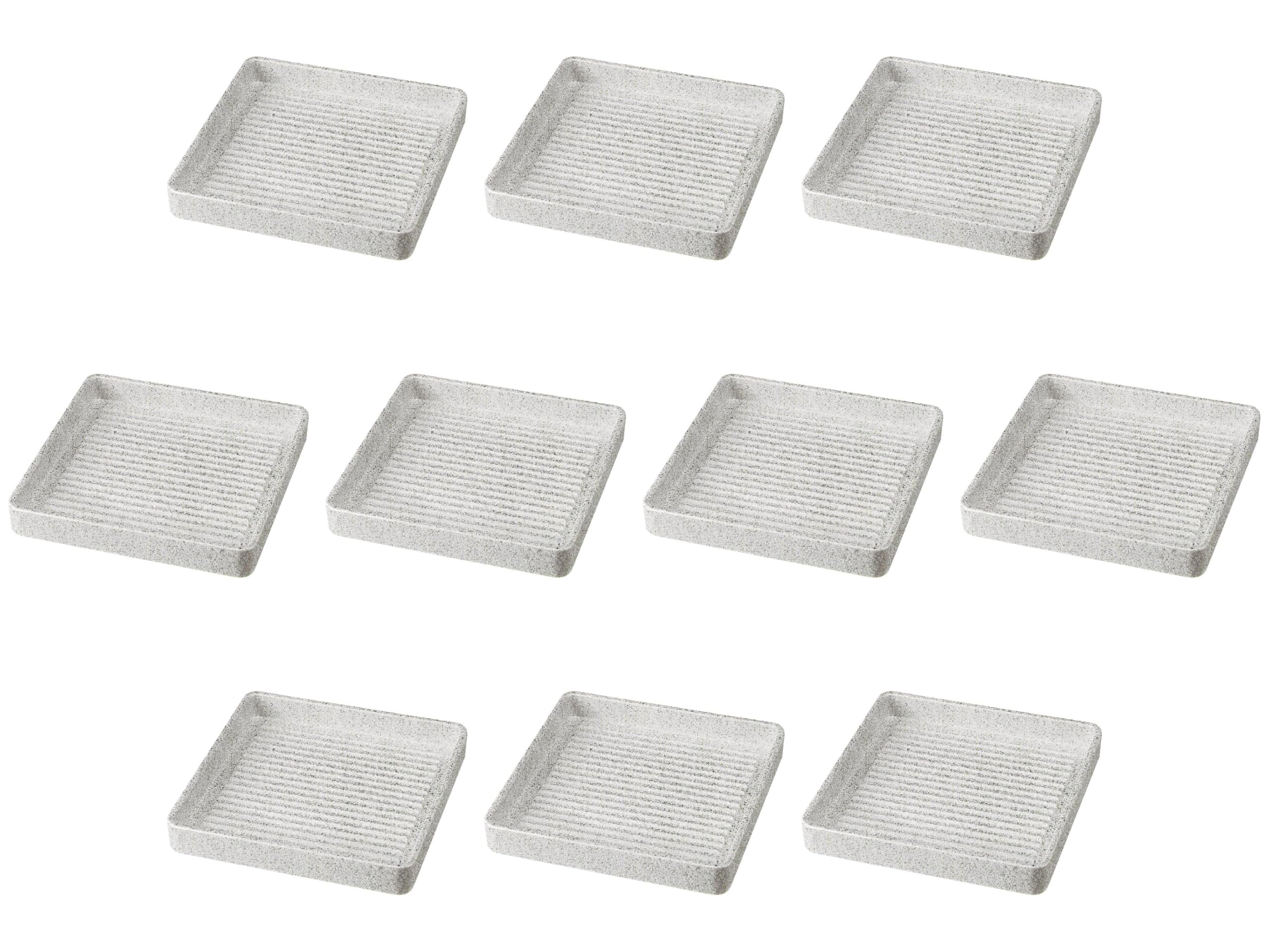 

Set of 10 ABS Square Meat 20cm Square x x cm Resin Serving ABS Setomonohonpo [TA] Plates, (Serves 2), 20.2 20.2 3.2 Plates, Heat-Resistant Resin,