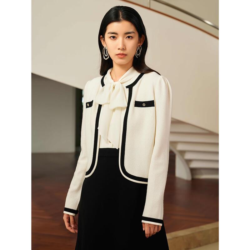 JUZUI Elegant Wool Knit Two-Piece Dress Set