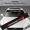 Car Sunshade Stickers Auto Front Windshield Decorative Decals For Dodge Challenger Charger Journey Ram Durango SRT Dart Journey II1
