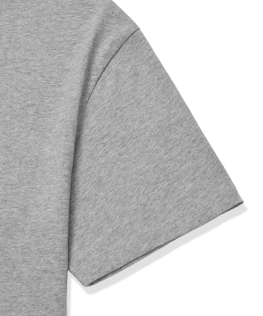 BROWNBREATH Tag Palm Circuit Tee - Melange Gray