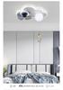 Ultra-Thin Modern Ceiling Fan Chandelier with Light for Living Room & Bedroom