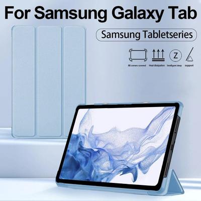 Tablet Leder Hülle für Samsung Galaxy Tab S11 S10 12.4 S7 FE S7 S8 S9FE Plus S6 S10 Lite A7 A8 Klapphülle Silikon Weich Stoßfest Schutzhülle