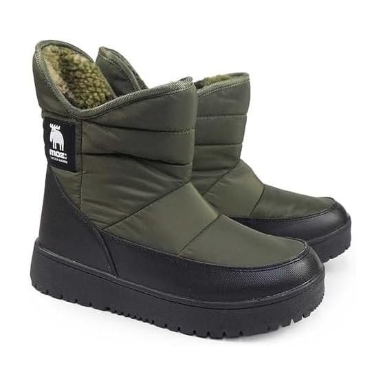 [Moz Sweden Logon] moz: SWEDEN LAGOM Moz Snow Boots Women s MZ7500 Waterproof Short Boots Winter Boots Cold Protection Slipproof Water Repellent Snow