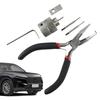 For Honda Ignition Car Lock Pin Removal Extractor Repair Tool Kit Peg Puller Box Ignition Lock Dowel Pin Removal Tool Kit Repair