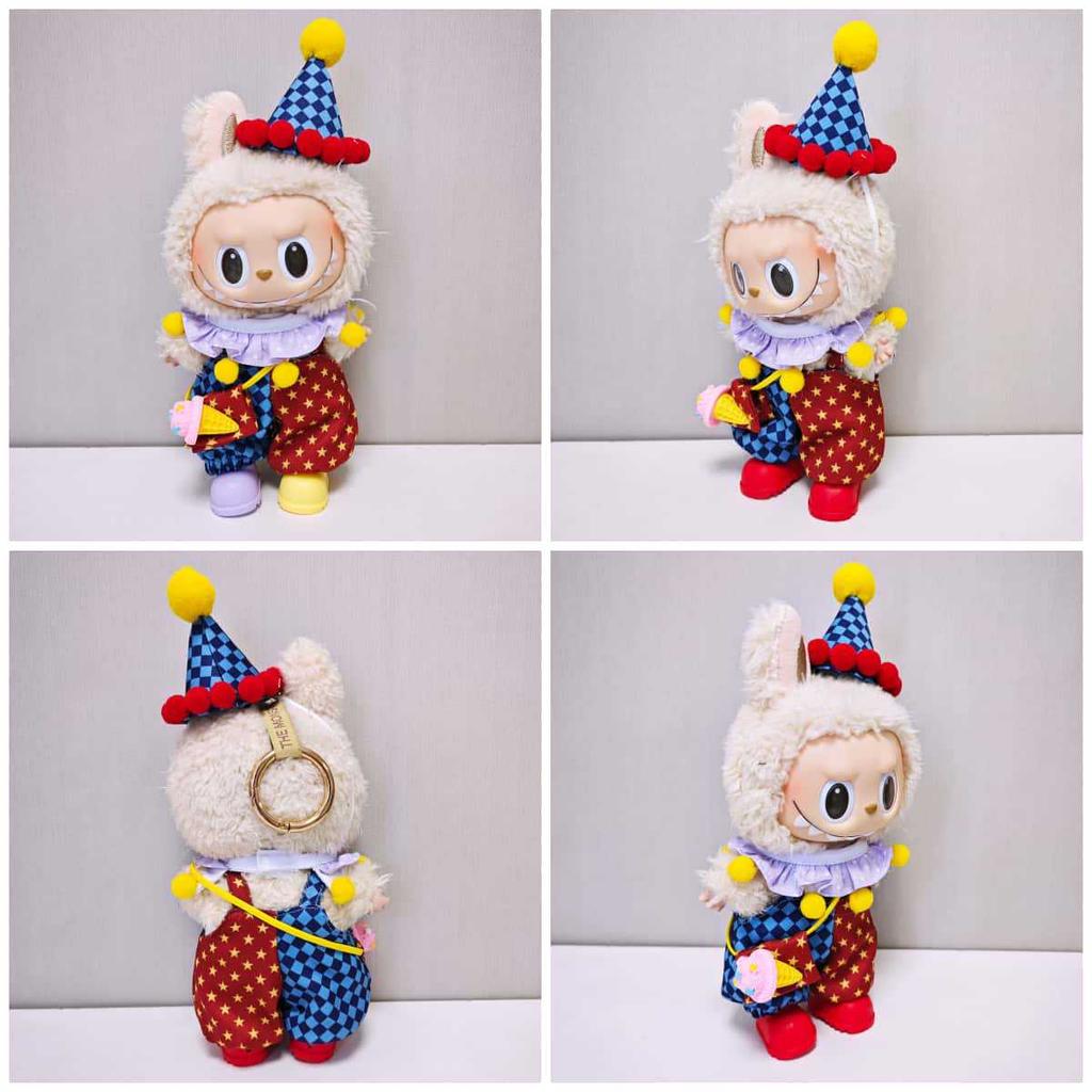 Labubu Doll Clothes Circus Clown Suit Fashion Doll Clothes