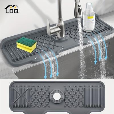 Großes Küchen-Abtropfbrett mit 5° Neigung zur Selbstdrainage, Perfekt zum Geschirrspülen und Zubereiten von Speisen, Unverzichtbar beim Geschirrspülen