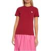 Maison Kitsune Fox Embroidery Pullover Round Neck Short Sleeve T-Shirt Women Tops Red LW00105KJ0008-P675