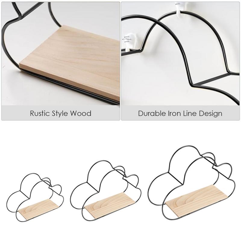 Floating Shelf Cloud Floating Shelves for Bedroom 3 Pieces Storage Organizer Modern Shelving Rack Home Decor for Living Room