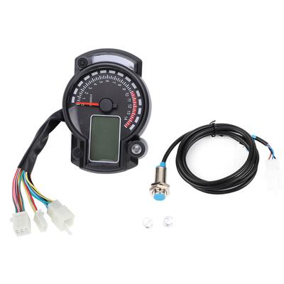 Universal Motorcycle Digital Colorful LCD Speedometer Odometer Tachometer W Speed Sensor