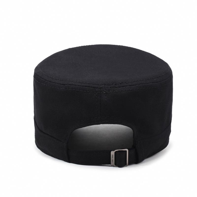Spring And Autumn New Outdoor Fishing Sun Hat Summer Short Brim Men'S Cap Sunscreen Embroidery Middle-Aged Men'S Flat Top Hat