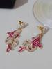 Dolphin Zircon Micro-Pavé Vintage Earrings: Luxurious & Retro High-End Jewelry for Women