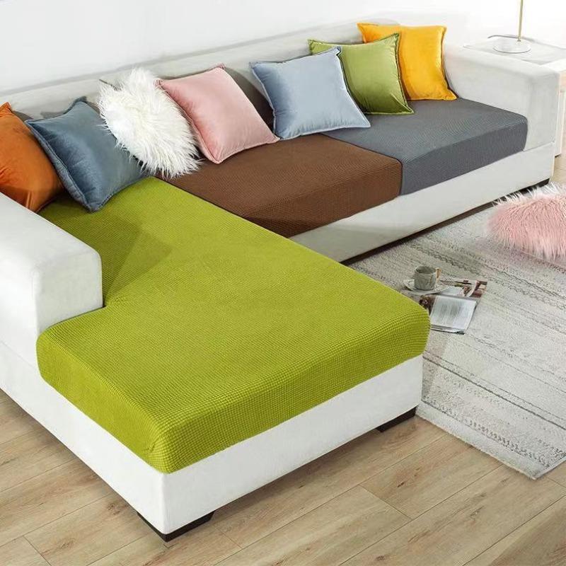 Stretch Spandex Sectional Sofa Cover Slipcovers for L-Shaped Couches Modern Living Room Protector Washable Removable Covers