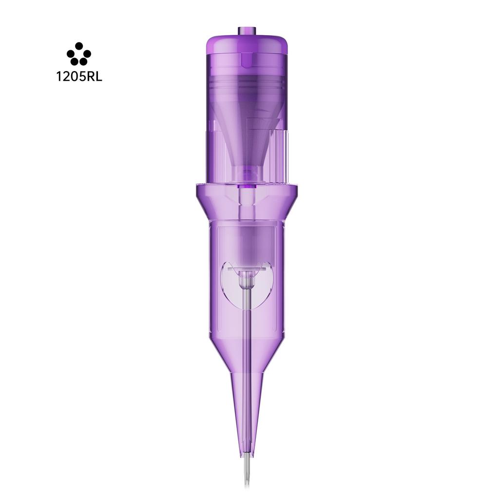 Purple Integrated Tattoo Needle, Cutting Thread and Fogging 20 Pcs Tattoo Tattoo Tattoo Embroidery, Blue Crescent Moon, Purple Needle Tattoo Equipment