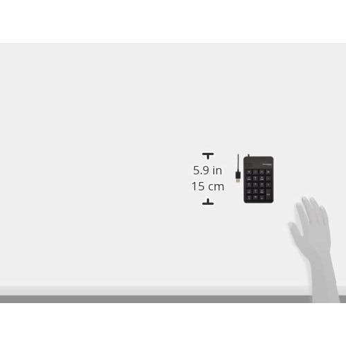 ELECOM Numeric Keypad Wired Membrane M Size RoHS Directive Compliant Black TK-TCM011BK/RS