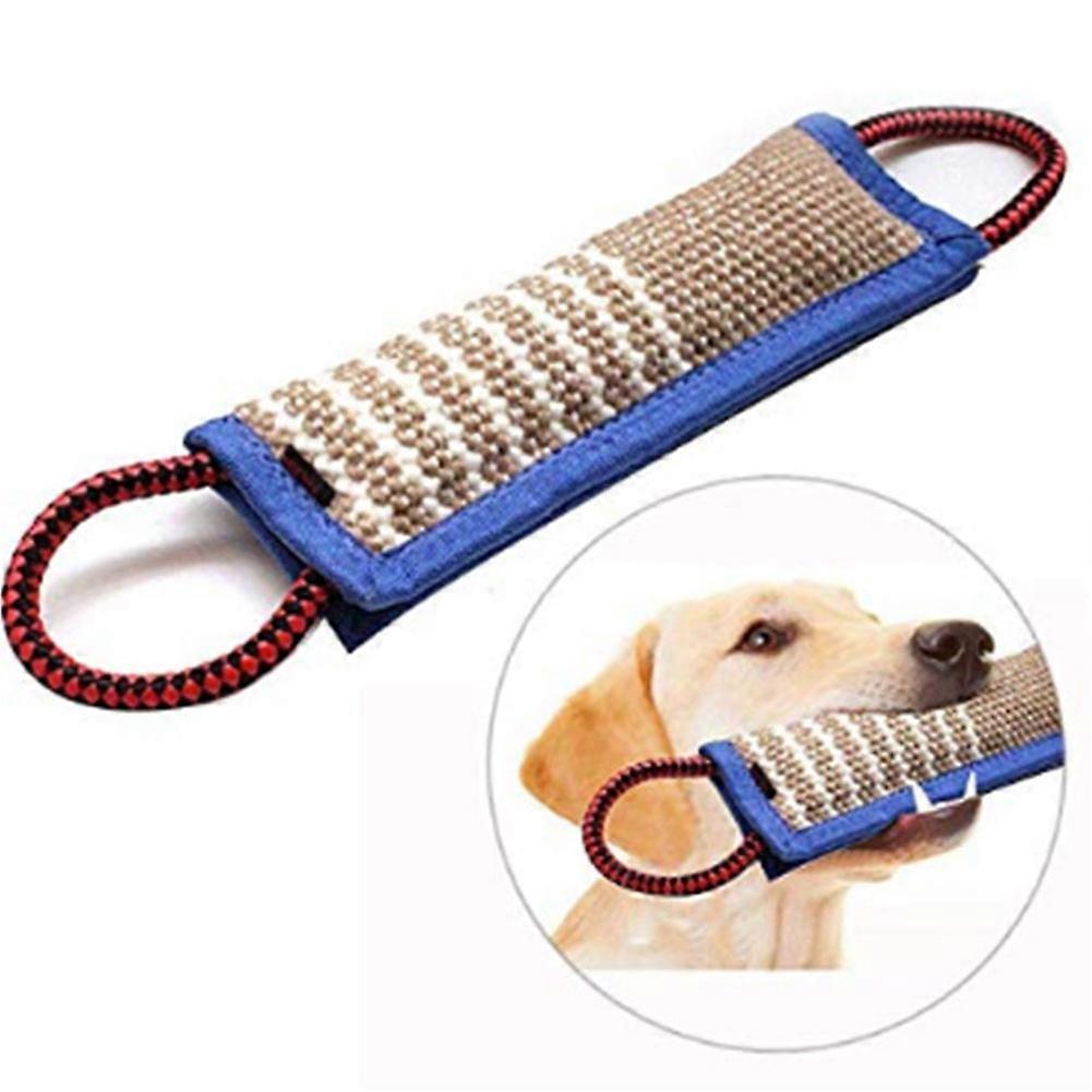 Dog Bite Chew Tug Toy with 2 Handles for Training Sporting Interaction Tugging Outside