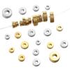 Two-Color Striped Stainless Steel Beads, 4-8mm DIY Jewelry Spacer Accessories