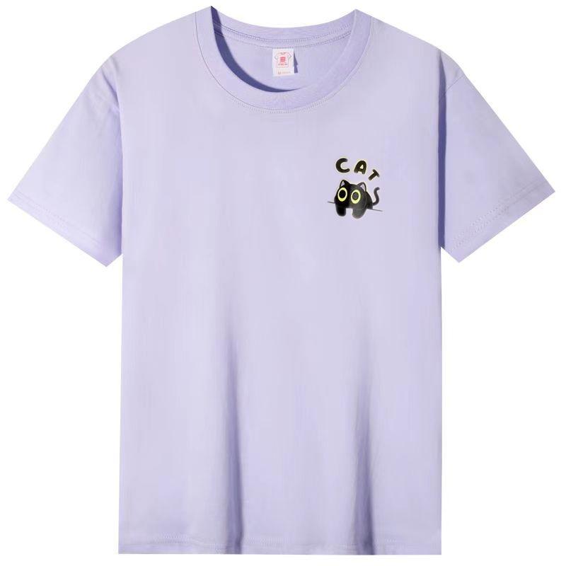 2025 Women's Cotton Casual Breathable T-shirt Summer New Short-sleeved White Fashion Women Tops