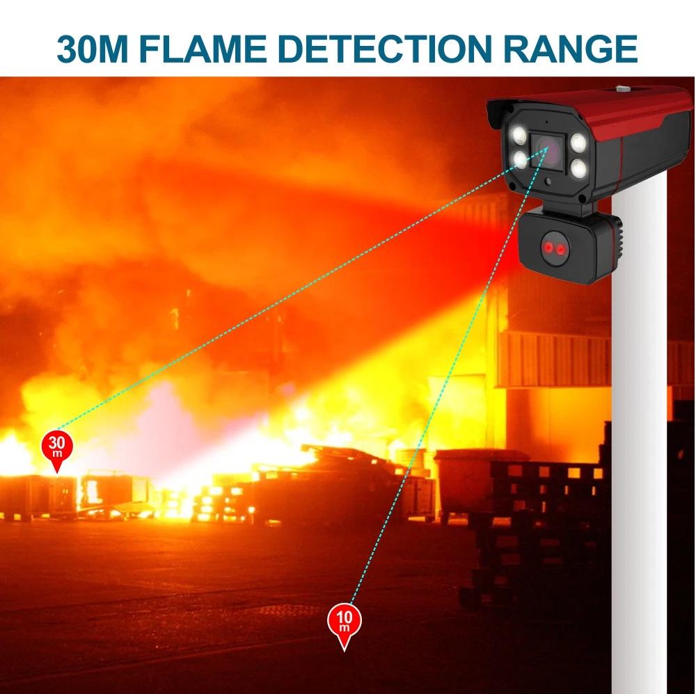 6MP AI Infrared Security Camera with Flame Detection