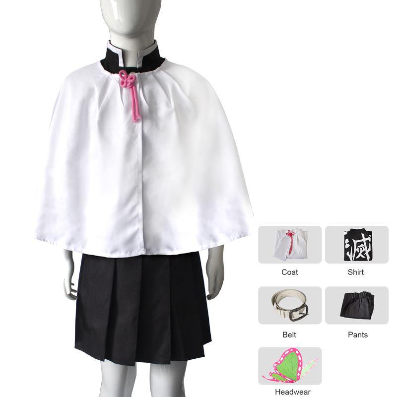 Slayer Demon Kimetsu No Yaiba Kamado Nezuko Kids Cosplay Costume Robes Kimono