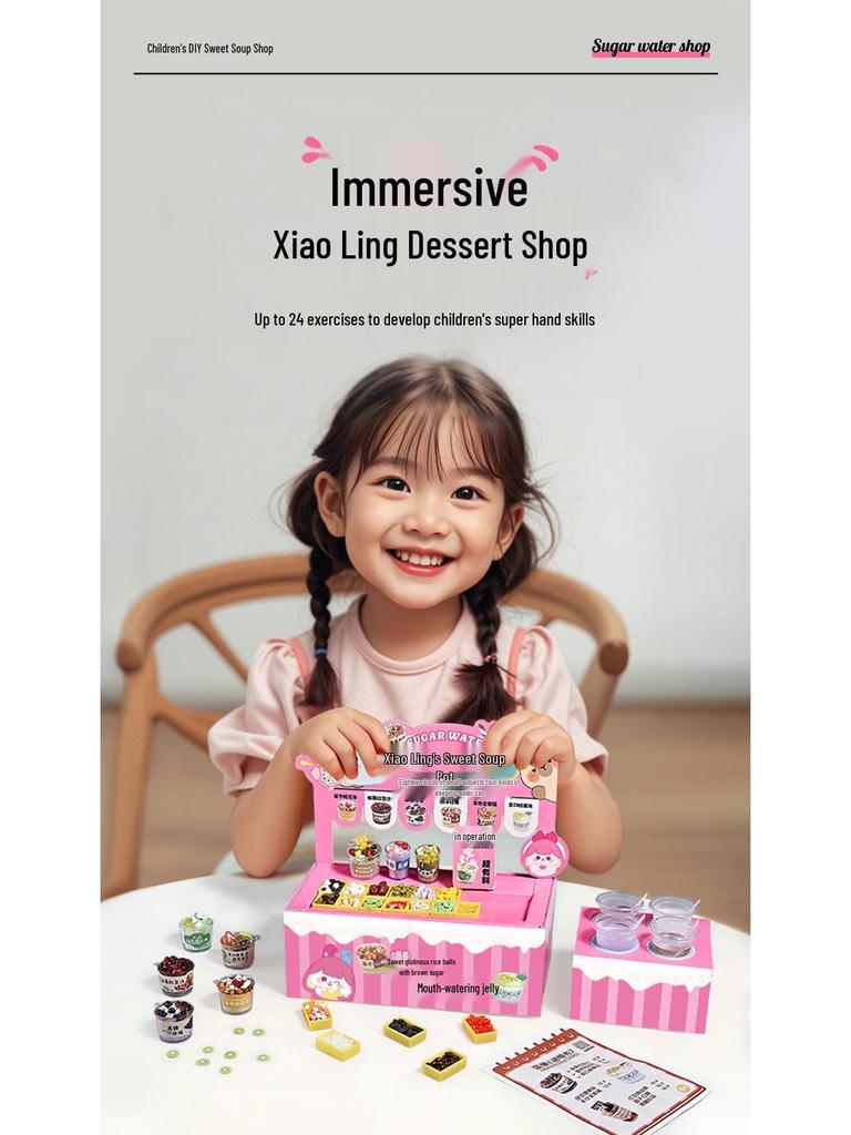 Xiaoling Toys Miniatur Süßigkeitenladen DIY Essensspielzeug für Mädchen ab 6 Jahren Geburtstagsgeschenk