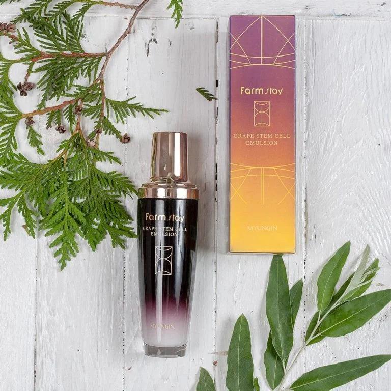 

FARMSTAY GRAPE STEM CELL EMULSION, Увлажнение, Корейская косметика, Kbeauty, образец