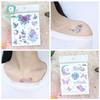 Rikalong Waterproof Cartoon Butterfly & Mermaid Glitter Tattoo Stickers for Face