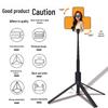 1.75m Bluetooth Selfie Stick & Tripod - Aluminum Alloy, Four-Leg Design, Floor-Standing for Mobile Phones and Desktop Live Streaming.
