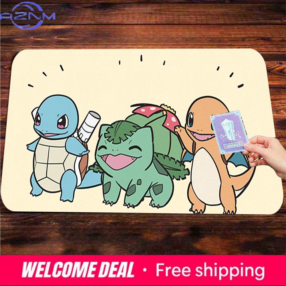 Cute Pokemon Starters TCG Gaming Desk Mat 30x80x0.2cm